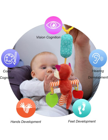 Sonajeros de Calcetines para Bebés Taoyi 5 Piezas Animales