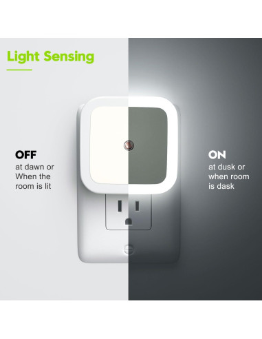 Luz Nocturna Enchufable Sujeet 4 Piezas LED 50 Lumen