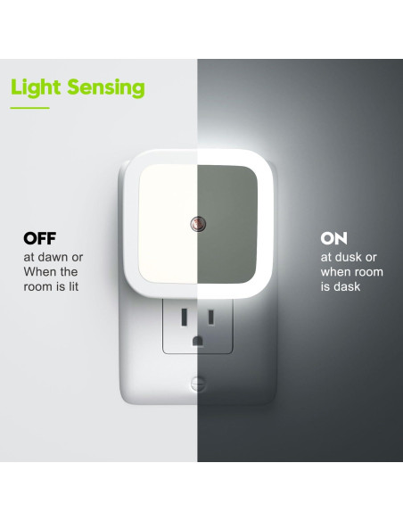 Luz Nocturna Enchufable Sujeet 4 Piezas LED 50 Lumen