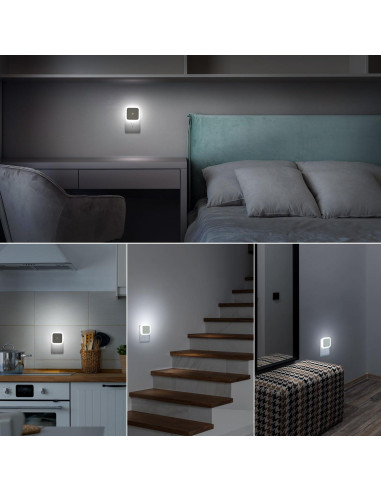 Luz Nocturna Enchufable Sujeet 4 Piezas LED 50 Lumen