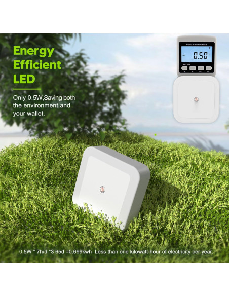 Luz Nocturna Enchufable Sujeet 4 Piezas LED 50 Lumen