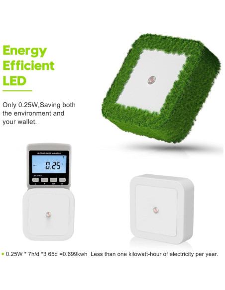 Luz Nocturna Enchufable Sujeet 4 Piezas LED 50 Lumen