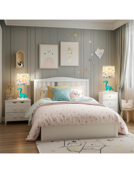 Lámpara de mesa dinosaurio verde Hamucd 22.86x22.86 cm LED