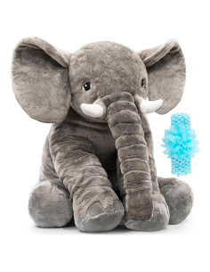 Juguete de Peluche Elefante Homily 60 cm Azul Scrunchie
