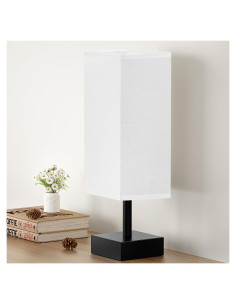 Lámpara de Mesa Aooshine Blanca Minimalista 33.6 cm