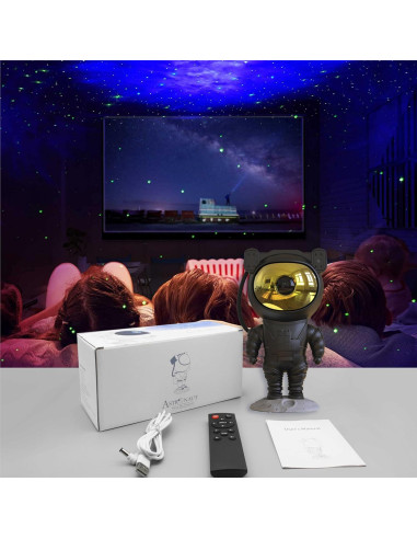 Proyector de Estrellas LEANJU Astronauta LED Nebulosa