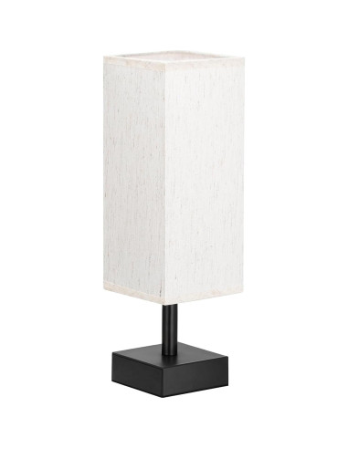 Lámpara de Mesa Minimalista Aooshine 33.5 cm Tela Beige