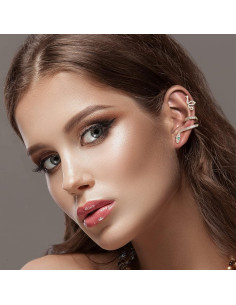 35 Aretes de Clip Ajustables Oro y Plata para Mujeres 2