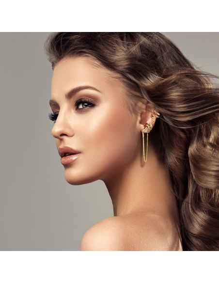 35 Aretes de Clip Ajustables Oro y Plata para Mujeres