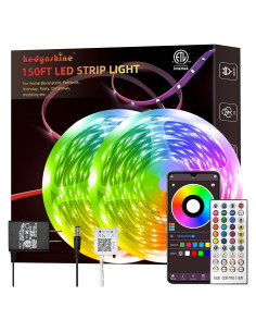 HEDYNSHINE Tira LED 45.72m RGB Control Remoto Música