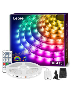 Luces LED de tira Lepro 5m MagicColor con control remoto
