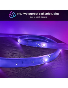 Luces LED de Tira HEDYNSHINE 30m IP67 RGB Control Remoto 2