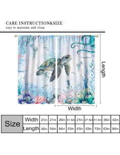 Cortinas AAVEUP Nauticas 53x160cm Opacas para Niños 2