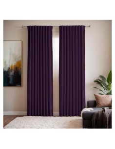 Cortinas Opacas Grichril 132 cm x 213 cm 2 Paneles Verde