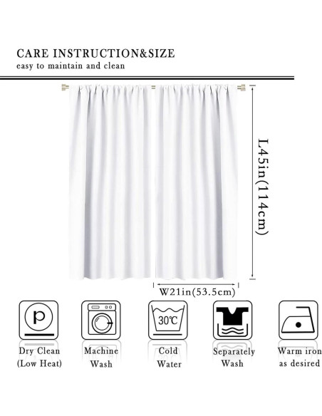 Cortinas Opacas JADERYS Animales Dibujos Modernos 2 Paneles 106.68x114.3cm