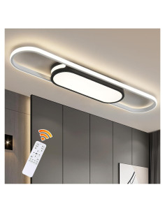 Luz de Techo LED Qcyuui 80cm Regulable con Control Remoto