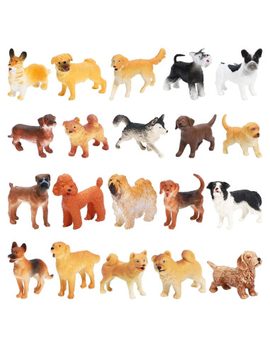 Figuras de Perros ONEST 20 Piezas Juguetes Educativos