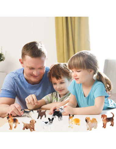 Figuras de Perros ONEST 20 Piezas Juguetes Educativos