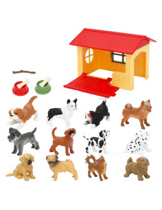 Figuras de Perros ONEST 12 Piezas Juguetes Educativos