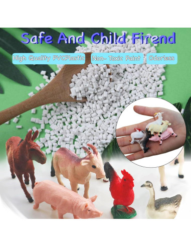 15 Piezas Figuras de Animales de Granja Yowlieu - Juguetes Educativos