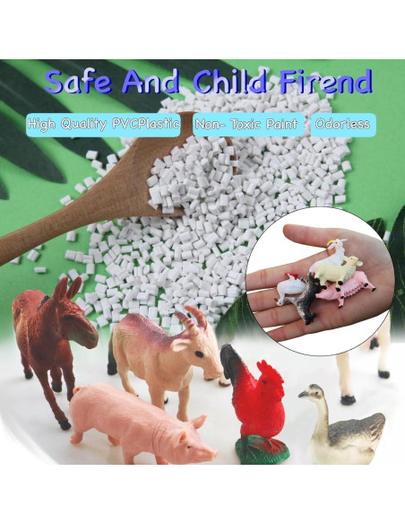 15 Piezas Figuras de Animales de Granja Yowlieu - Juguetes Educativos