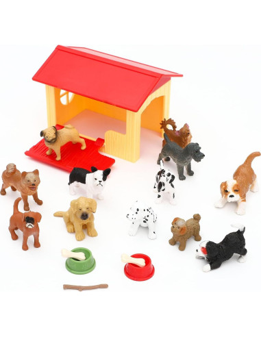 Figuras de Perros ONEST 12 Piezas Juguetes Educativos