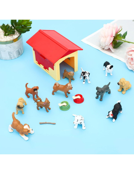 Figuras de Perros ONEST 12 Piezas Juguetes Educativos