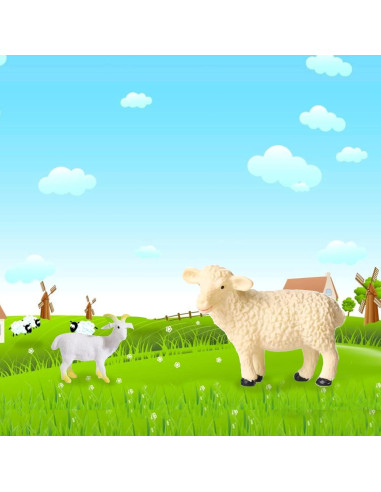 15 Piezas Figuras de Animales de Granja Yowlieu - Juguetes Educativos