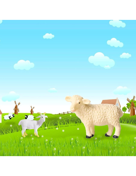 15 Piezas Figuras de Animales de Granja Yowlieu - Juguetes Educativos