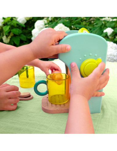 Cafetera de Madera B. toys Café au Play - 10 Accesorios