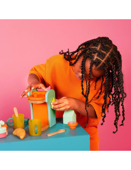 Cafetera de Madera B. toys Café au Play - 10 Accesorios