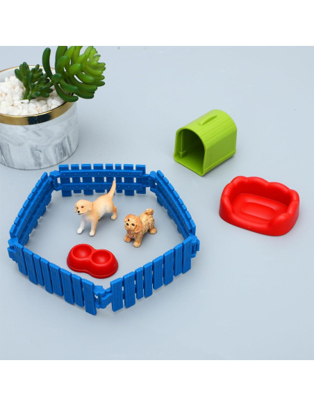 Juego de Figuras de Perro ONEST 6 Piezas Realistas