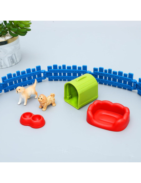 Juego de Figuras de Perro ONEST 6 Piezas Realistas