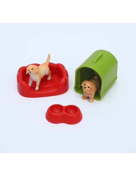 Juego de Figuras de Perro ONEST 6 Piezas Realistas