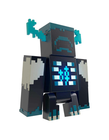 Figura de Acción Warden Mattel Minecraft 8.25 cm con Luces y Sonidos