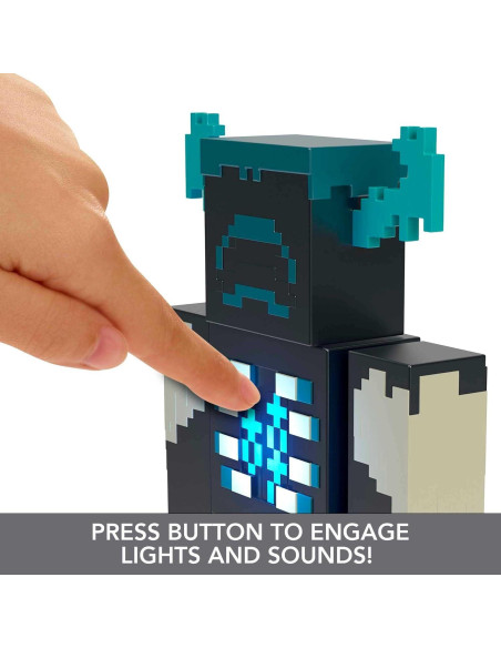 Figura de Acción Warden Mattel Minecraft 8.25 cm con Luces y Sonidos
