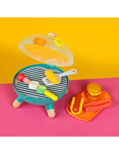 B. toys Mini Chef Parrilla BBQ Juguete 16 Piezas 3 Años+