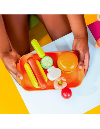 B. toys Mini Chef Parrilla BBQ Juguete 16 Piezas 3 Años+