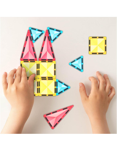 PicassoTiles Bloques Magnéticos Mini 12 Piezas Juguete STEM