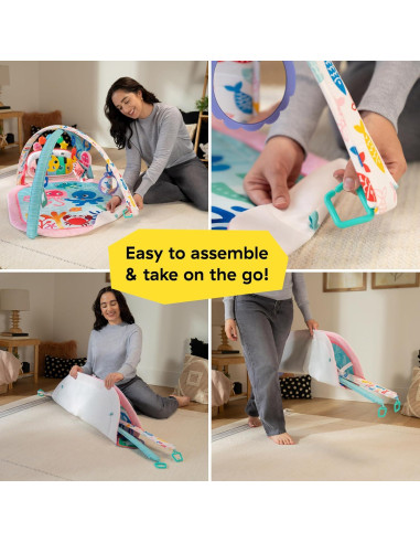Gimnasio Musical Baby Einstein Rosa 4-en-1 para Bebés