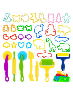 Juego de Herramientas de Plastilina Oun Nana 36 PZS Colores Aleatorios