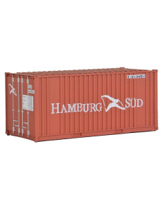 Contenedor Corrugado HO Walthers Triton 20' Marrón Blanco