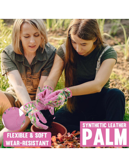 Guantes de trabajo HLDD HANDLANDY para mujeres - Rosa