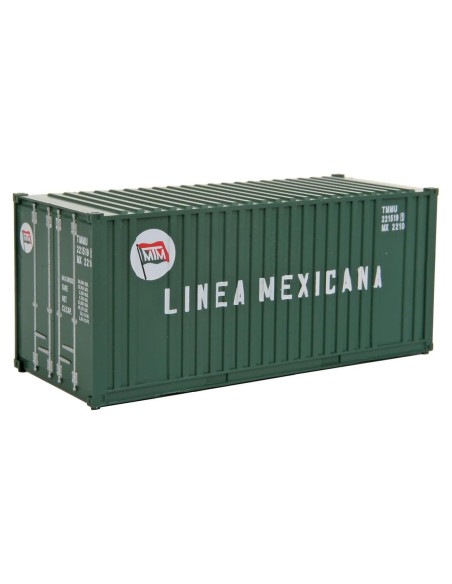 Contenedor Corrugado 20' HO Walthers Línea Mexicana