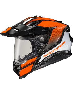 Casco Integral ScorpionEXO XT9000 Carbono Aventura Mediano Naranja 2