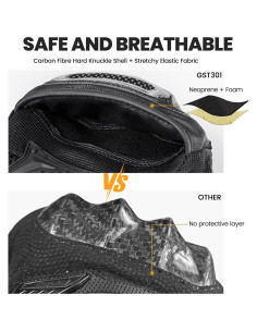 Guantes de Motocross ILM GST301 Táctiles y Resistentes XXL 2