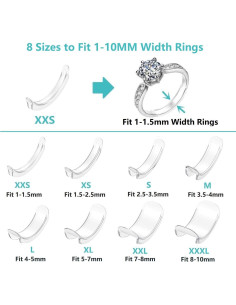 Ajustador de Anillo Invisible Feramox 8 Piezas para Anillos Sueltos 2