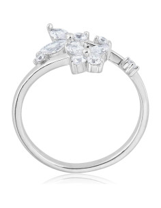 Anillo de Mariposa Ajustable AVORA en Plata 925 con CZ 2
