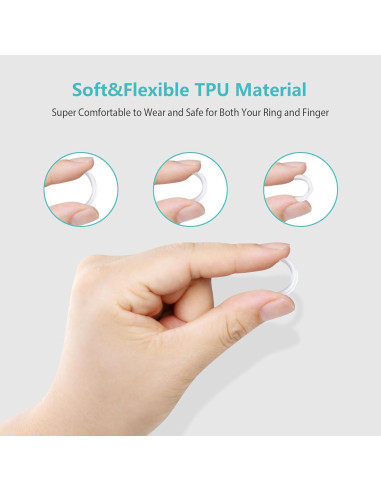 Ajustador de Anillo Invisible Feramox 8 Piezas para Anillos Sueltos