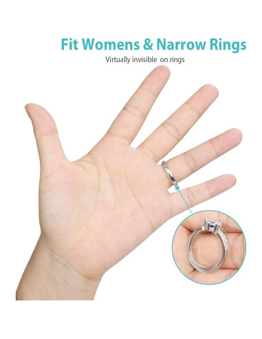 Ajustador de Anillo Invisible Feramox 8 Piezas para Anillos Sueltos